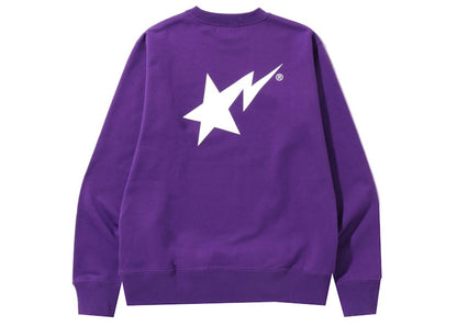BAPE Sta Logo Crewneck Purple