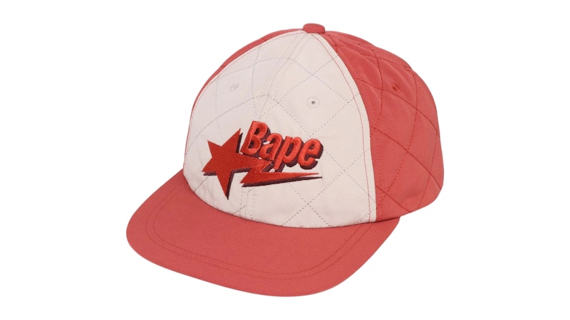 BAPE Sta Logo Quilting Cap Orange