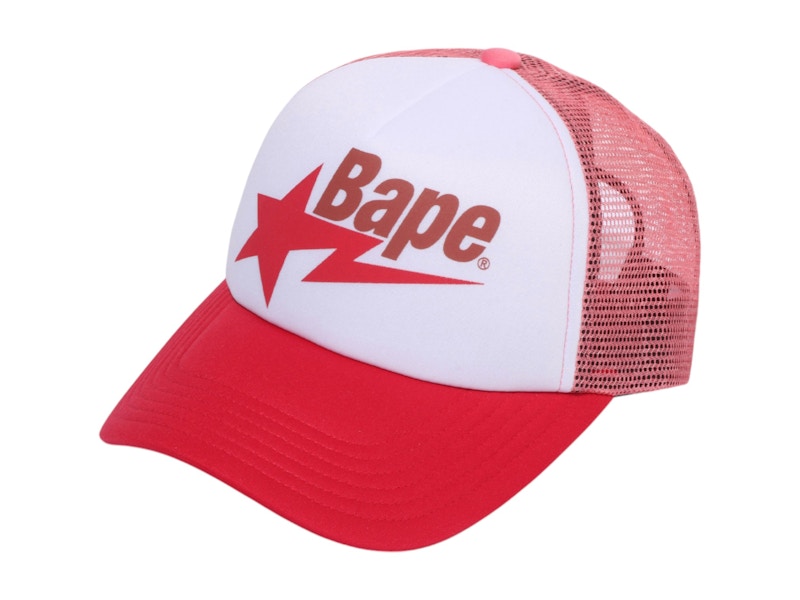 BAPE Sta Mesh Cap (SS25) Red/White