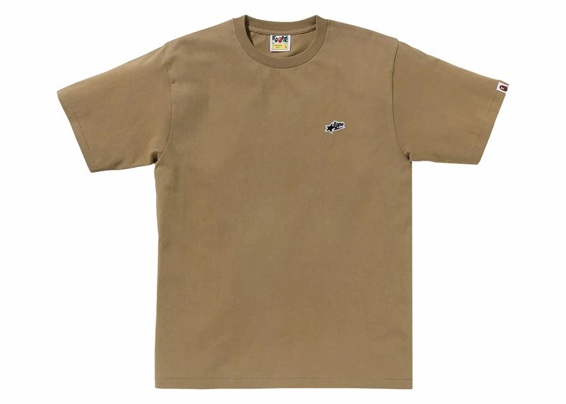 BAPE Sta One Point Tee Beige