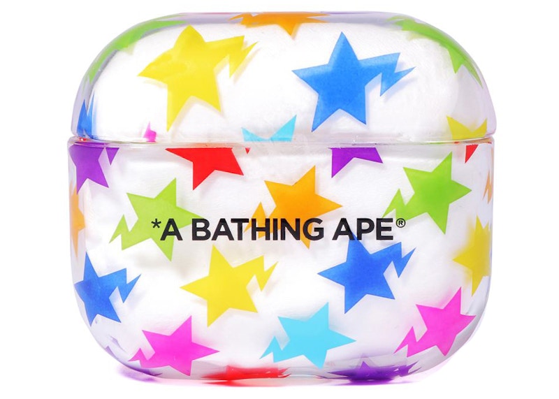 BAPE Sta Pattern Airpods Clear Case Multi