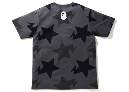 BAPE Sta Pattern Relaxed Fit Tee Black