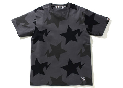 BAPE Sta Pattern Relaxed Fit Tee Black
