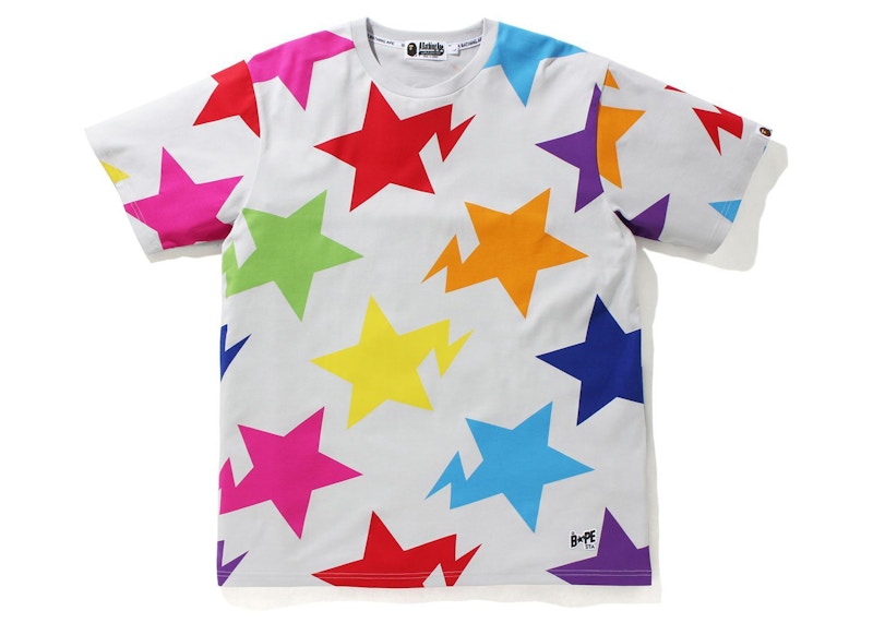 BAPE Sta Pattern Relaxed Fit Tee Multi