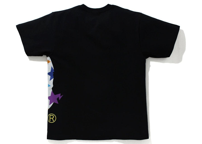 BAPE Sta Pattern Side Big Ape Head Tee Black