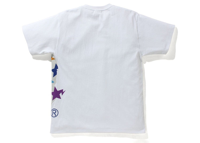 BAPE Sta Pattern Side Big Ape Head Tee White