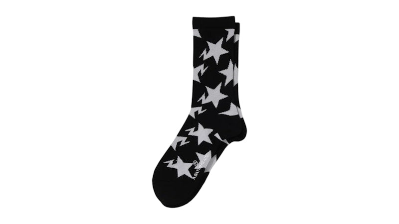 BAPE Sta Pattern Socks (SS25) Black