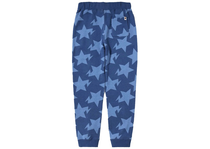BAPE Sta Pattern Sweat Pants Indigo