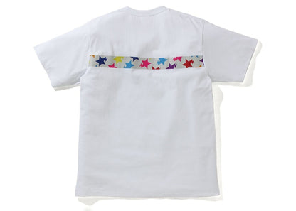 BAPE Sta Pattern Tape Ape Head Tee White