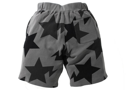 BAPE Sta Pattern Wide Fit Sweat Shorts Black