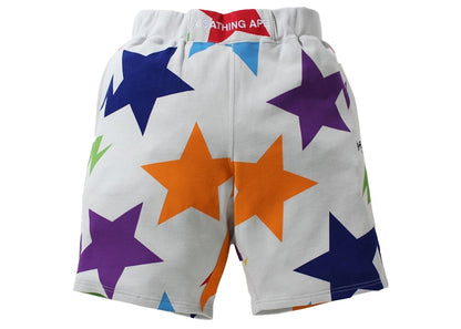 BAPE Sta Pattern Wide Fit Sweat Shorts Multi
