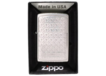 BAPE Sta Pattern Zippo Lighter Silver