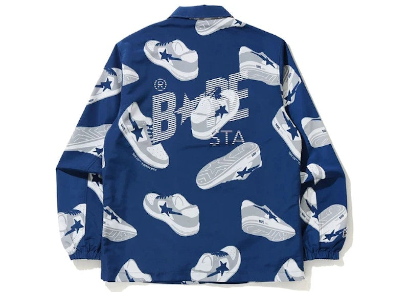 BAPE Sta Random Coach Jacket Navy