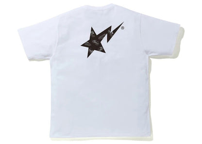 BAPE Sta Random Logo Tee White/Black