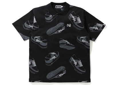 BAPE Sta Random Relaxed Polo Black