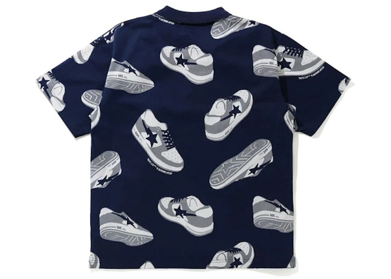 BAPE Sta Random Relaxed Polo Navy