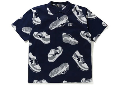 BAPE Sta Random Relaxed Polo Navy