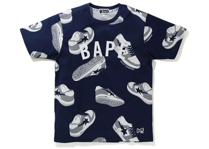 BAPE Sta Random Tee Navy