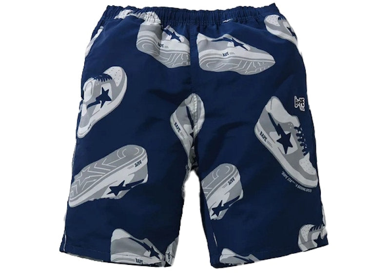 BAPE Sta Random Track Shorts Navy