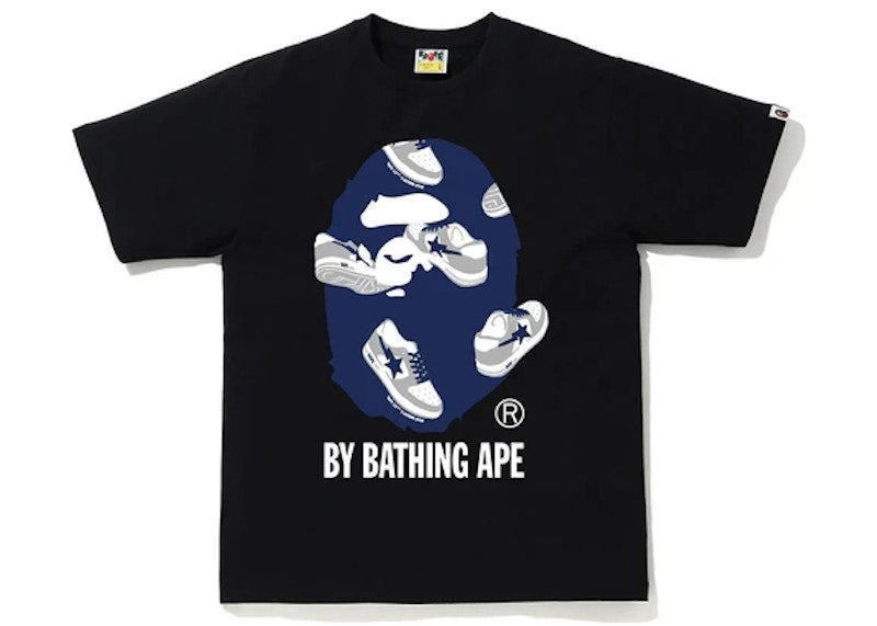 BAPE Sta Random by Bathing Ape Tee Black/Navy