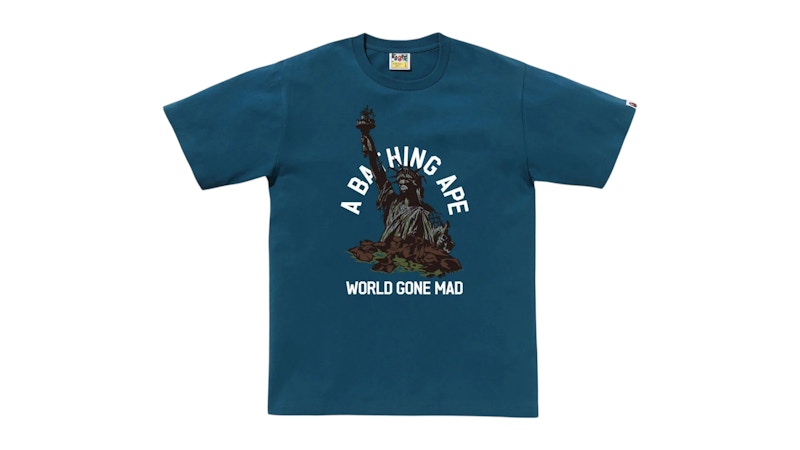BAPE Statue Of Liberty Tee Navy