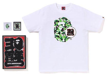 BAPE Store Chengdu Bape 30th Anniversary Ape Head Tee Set White