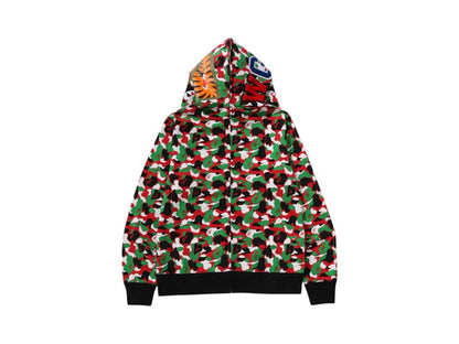 BAPE Store Dubai Separate Shark Full Zip Hoodie Multicolor