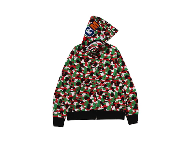 BAPE Store Dubai Separate Shark Full Zip Hoodie Multicolor