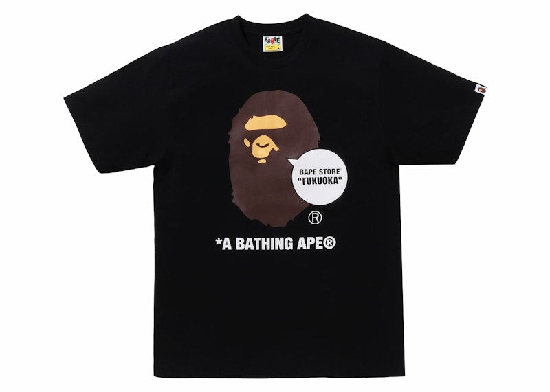 BAPE Store Fukuoka Ape Head Tee Black