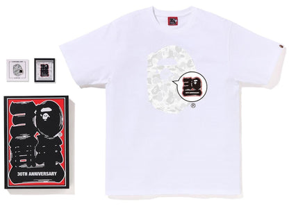 BAPE Store Harajuku Bape 30th Anniversary Ape Head Tee Set White