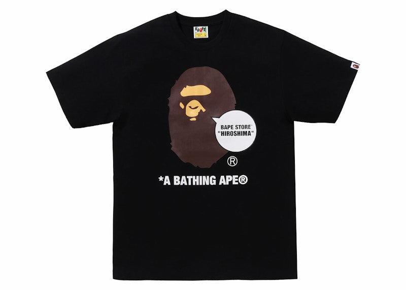 BAPE Store Hiroshima Ape Head Tee Black