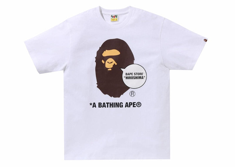 BAPE Store Hiroshima Ape Head Tee White