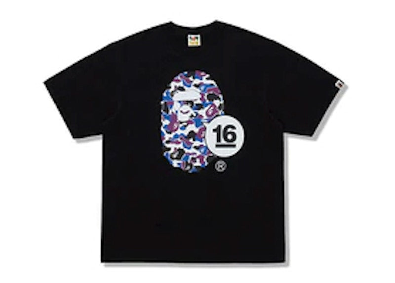 BAPE Store Hong Kong 16th Anniversary HK Camo Tee Black