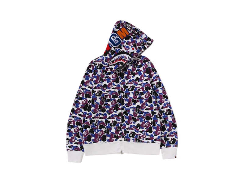BAPE Store Hong Kong Separate Shark Full Zip Hoodie Multicolor
