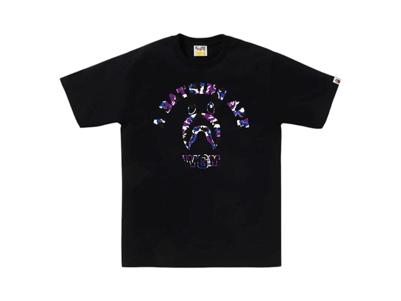 BAPE Store Hong Kong Shark College Tee Black