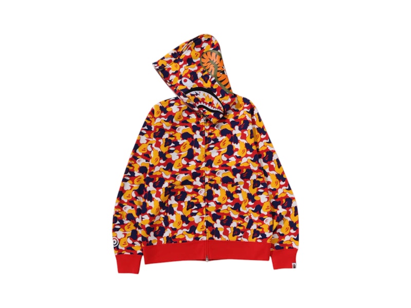 BAPE Store Kuala Lumpur Separate Shark Full Zip Hoodie Multicolor