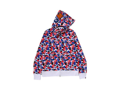 BAPE Store London Separate Shark Full Zip Hoodie Multicolor