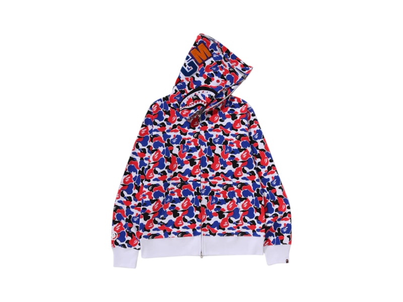 BAPE Store London Separate Shark Full Zip Hoodie Multicolor
