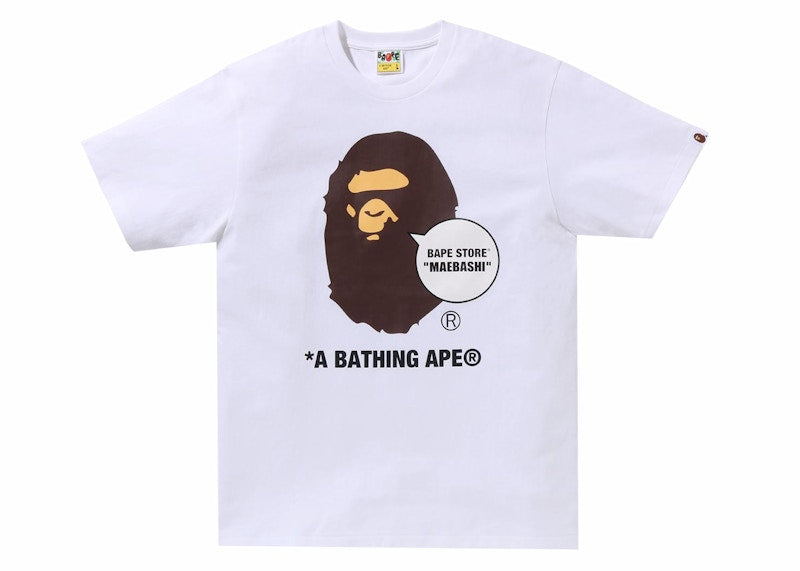 BAPE Store Maebashi Ape Head Tee White