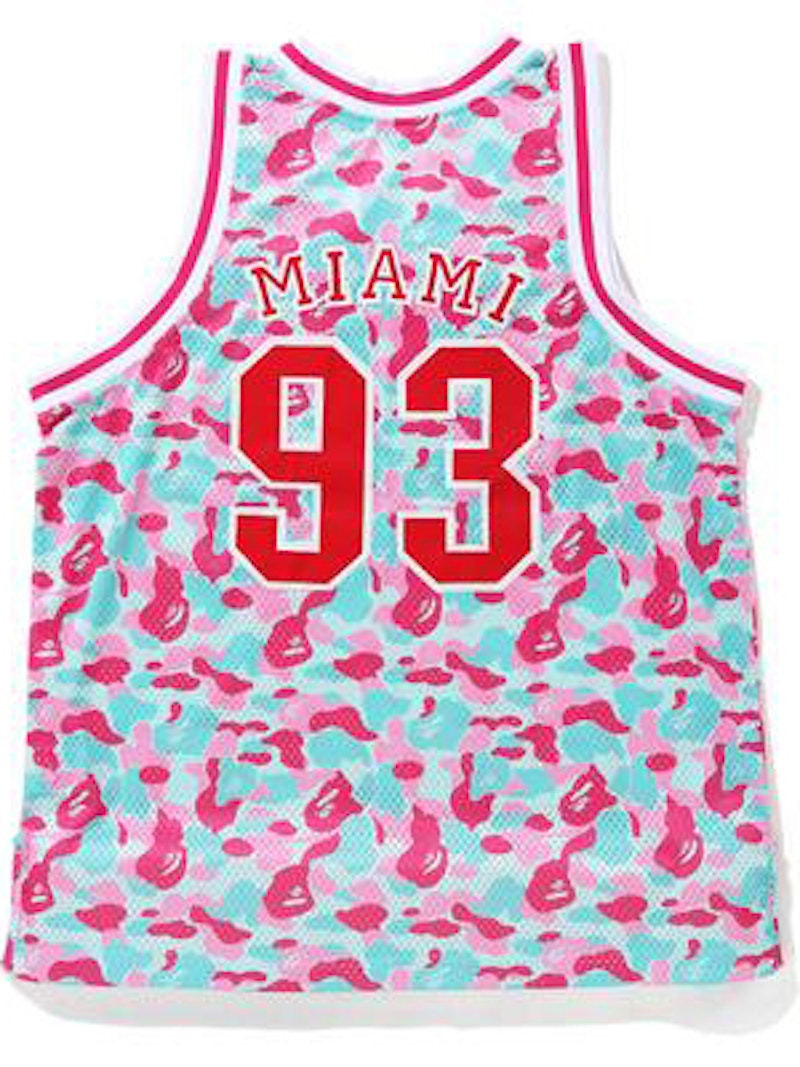 BAPE Store Miami Basketball Tank Top Pink/Blue