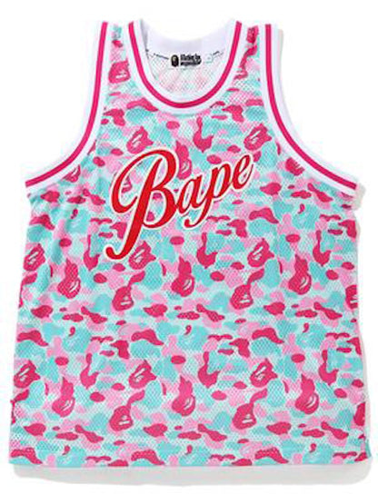 BAPE Store Miami Basketball Tank Top Pink/Blue