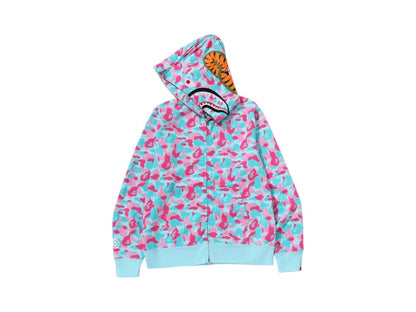 BAPE Store Miami Separate Shark Full Zip Hoodie Multicolor