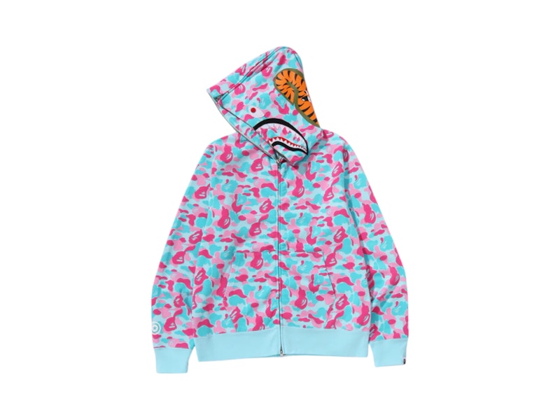 BAPE Store Miami Separate Shark Full Zip Hoodie Multicolor