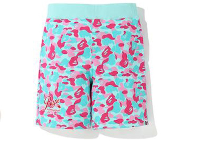 BAPE Store Miami Sweat Shorts Pink/Blue