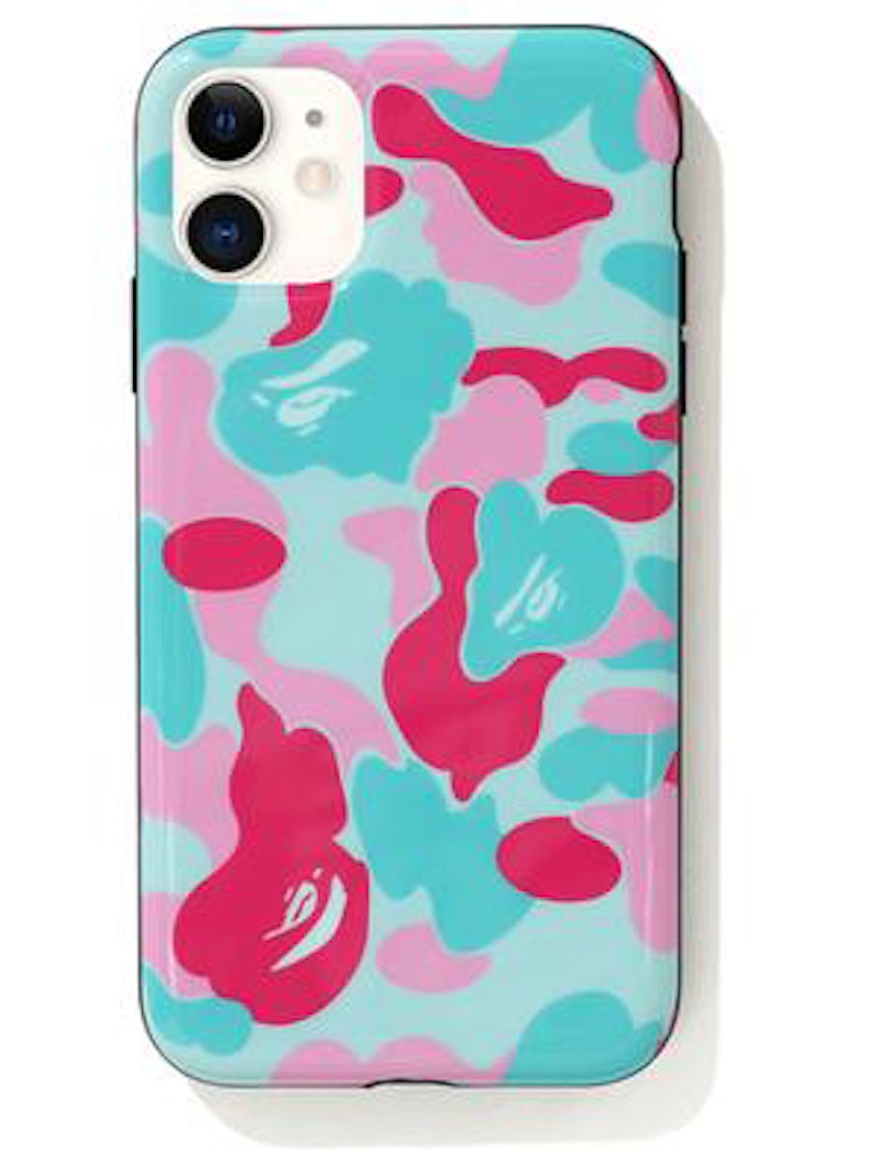 BAPE Store Miami iPhone 11 Case Pink/Blue
