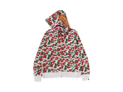 BAPE Store Milan Separate Shark Full Zip Hoodie Multicolor