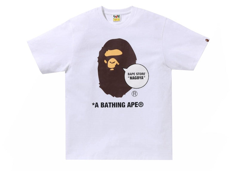 BAPE Store Nagoya Ape Head Tee White