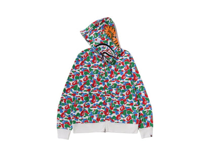 BAPE Store Qingdao Separate Shark Full Zip Hoodie Multicolor