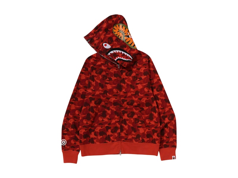 BAPE Store Rakuten Fashion Separate Shark Full Zip Hoodie Red