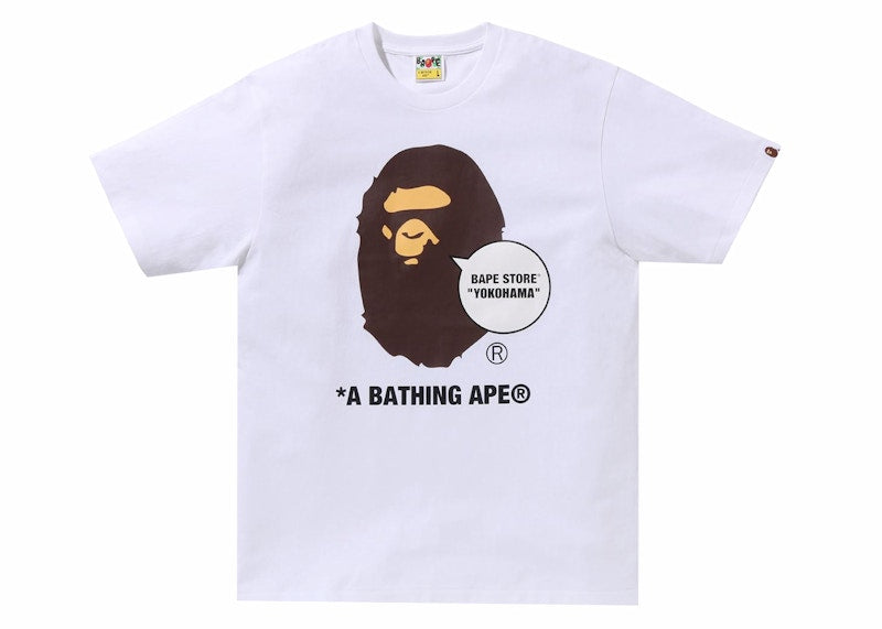 BAPE Store Yokohama Ape Head Tee White